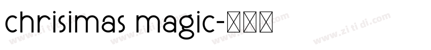 chrisimas magic字体转换